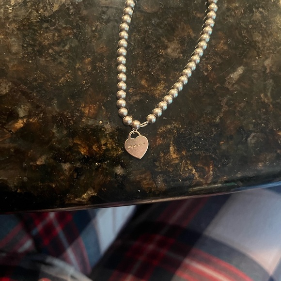 Sterling Silver Rubedo 4mm Return To Tiffany Heart Tag Bead Bracelet - Picture 4 of 5